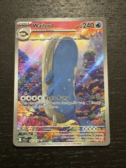 Pokemon TCG Wailord Special Illustration Rare Card Journey Together 162/159 - Image 1