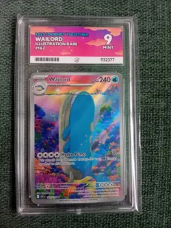 Pokemon TCG Wailord Illustration rare 162/159 journey together- ACE 9 Grade Card - Image 1