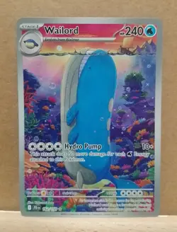 Pokemon TCG Wailord Special Illustration Rare Card Journey Together 162/159 - Image 2