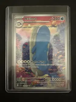 Pokemon TCG Wailord Illustration Rare Card Journey Together 162/159 - Image 1