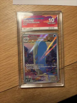 Pokemon TCG Wailord Illustration Rare Card Journey Together 162/159 Ace 10 - Image 1
