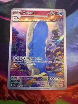 Pokemon TCG Wailord Special Illustration Rare Card Journey Together 162/159 - Image 1
