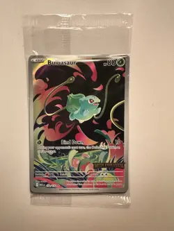 Pokemon Bulbasaur Mega Evolution Full Art Holo Rare TCG Card 133/132 - Image 1