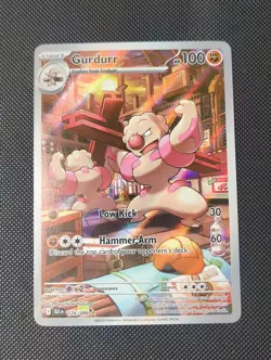 Gurdurr 126/086 Pokemon TCG S&V Black Bolt Illustration Rare English - Image 1