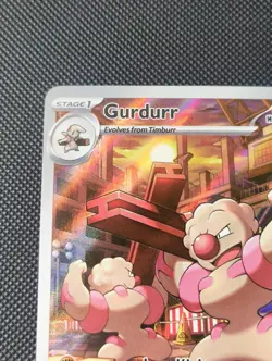 Gurdurr 126/086 Pokemon TCG S&V Black Bolt Illustration Rare English - Image 2
