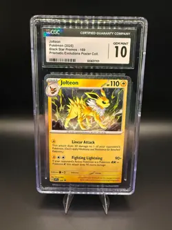 Pokemon - Jolteon - Prismatic Evolutions Black Star Promo 169 - CGC Gem Mint 10 - Image 1