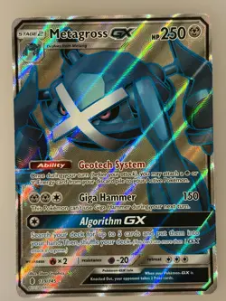 Metagross GX (Full Art) 139/145 Holo Ultra Rare Guardians Rising Pokemon Holo NM - Image 1