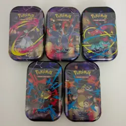 Pokemon Mega Evolutions Mega Heroes Mini Tins Set Of 5 Sealed. Free Shipping. - Image 1