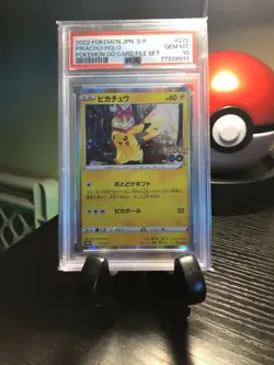 2022 POKEMON JPN S PROMO POKEMON GO CARD FILE SET #272 PIKACHU-HOLO PSA 10 - Image 1