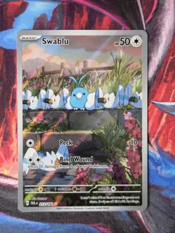 Swablu 213/182 Illustration Rare Paradox Rift NM Pokemon Card - Image 1