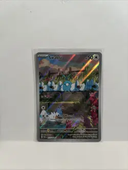 Pokemon TCG Swablu 213/182 Illustration Rare Paradox Rift Full Art Card NM/MT - Image 1