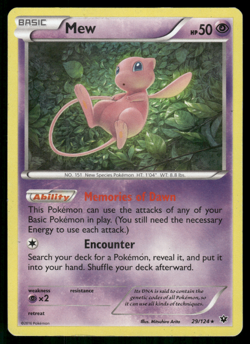 Pokemon TCG - Fates Collide - Mew 29/124 Holo - P - Image 1