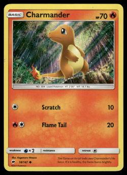 Pokemon TCG - Burning Shadows - Charmander 18/147 Holo - P - Image 1