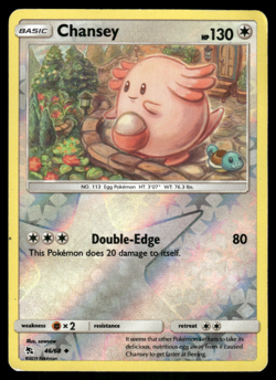 Pokemon TCG - Hidden Fates - Chansey 46/68 Reverse Holo - P - Image 1