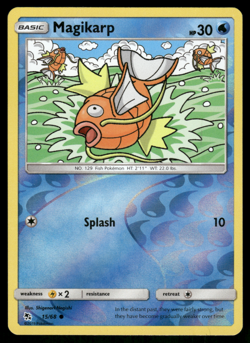Pokemon TCG - Hidden Fates - Magikarp 15/68 Reverse Holo - NM - Image 1