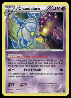 Pokemon TCG - Steam Siege - Chandelure 50/114 Holo - P - Image 1