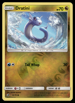 Pokemon TCG - Dragon Majesty - Dratini 35/70 Reverse Holo - P - Image 1