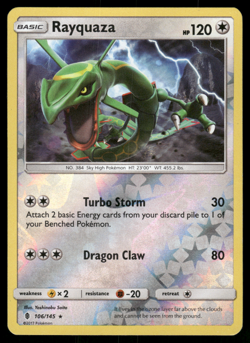 Pokemon TCG - Guardians Rising - Rayquaza 106/145 Reverse Holo - P - Image 1