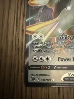 Pokemon SWSH Brilliant Stars Arceus v Promos Metal Card 2022 #122/172 - Image 3