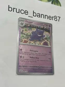 Pokemon TCG Gengar Reverse Holo Foil Scarlet & Violet 151 Card 094/165 NM A - Image 2