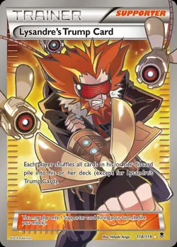 Pokemon Lysandre's Trump Card (118/140) Phantom Forces HP HOLO - Image 1