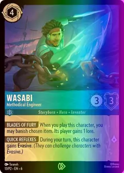 Wasabi - Methodical Engineer (13/119) Disney Lorcana Promo Cards LP FOIL- Promo - Image 1
