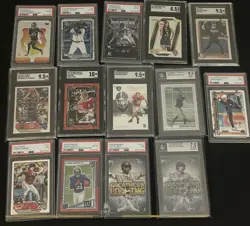 14 Low Graded Sports Card Lot - Image 1