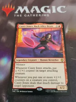 Mtg. Casey Jones, Back Alley Brute. Commander: Teenage Mutant Ninja Turtles. Nm - Image 1