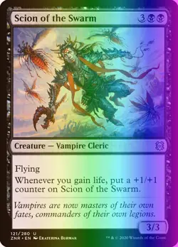 MTG Magic the Gathering Scion of the Swarm (121/493) Zendikar Rising LP FOIL - Image 1