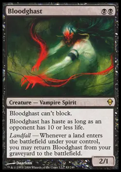 MTG Magic the Gathering Bloodghast (83/280) Zendikar LP - Image 1