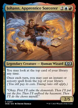 MTG Johann, Apprentice Sorcerer (207/475) Wilds of Eldraine NM - Image 1