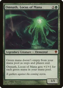 MTG Magic the Gathering Omnath, Locus of Mana (109/151) Worldwake HP - Image 1