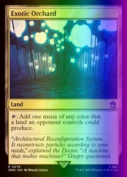 MTG Magic the Gathering Exotic Orchard (276/1448) Doctor Who LP FOIL - Image 1