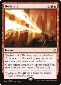 MTG Magic the Gathering Reiterate (182/429) Time Spiral Remastered LP - Image 1