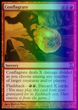 Magic the Gathering MTG Conflagrate (151) Time Spiral LP FOIL - Image 1