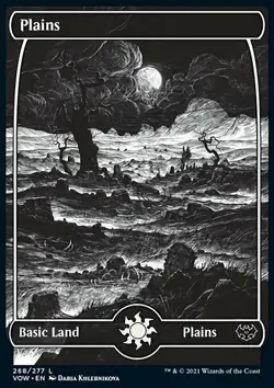 MTG Magic the Gathering Plains (268/509) Innistrad Crimson Vow LP - Image 1