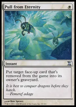 MTG Magic the Gathering Pull from Eternity (35/301) Time Spiral LP - Image 1