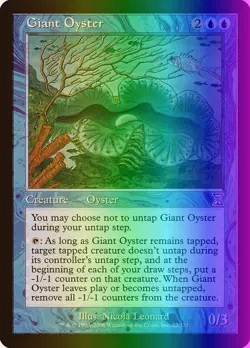 MTG Magic the Gathering Giant Oyster (22/122) Time Spiral - Timeshifted LP FOIL - Image 1