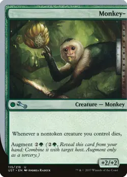 MTG Magic the Gathering Monkey- (115/288) Unstable LP - Image 1