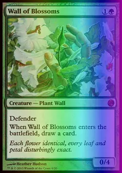 MTG Magic the Gathering Wall of Blossoms (6/20) FTV Twenty LP FOIL - Image 1