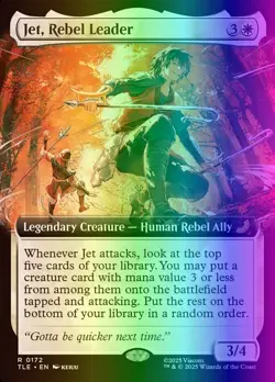 MTG Jet, Rebel Leader (172/319) Avatar The Last Airbender Eternal NM FOIL - Image 1