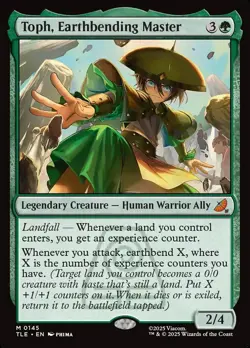 MTG Toph, Earthbending Master (145/319) Avatar The Last Airbender Eternal LP - Image 1