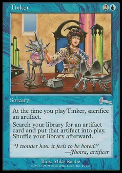 MTG Magic the Gathering Tinker (45/143) Urza's Legacy LP - Image 1