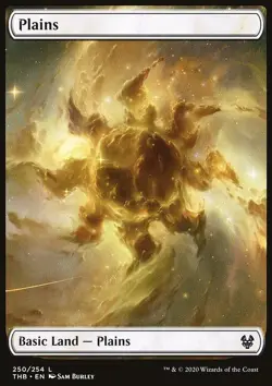 MTG Magic the Gathering Plains (250/372) Theros Beyond Death LP - Image 1