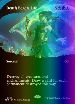 MTG Magic the Gathering Death Begets Life (354/485) Tarkir Dragonstorm NM FOIL - Image 1