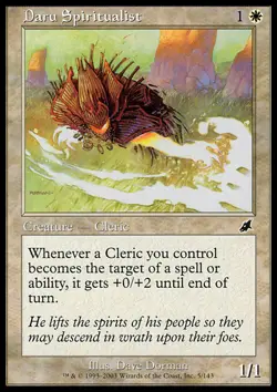 MTG Magic the Gathering Daru Spiritualist (5/143) Scourge LP - Image 1