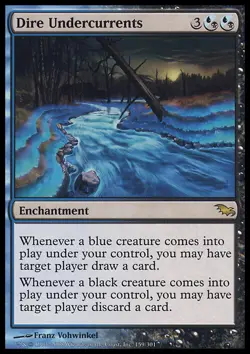 MTG Magic the Gathering Dire Undercurrents (159/315) Shadowmoor LP - Image 1