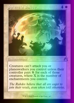 MTG Magic the Gathering Sphere of Safety (447/573) Ravnica Remastered LP FOIL - Image 1