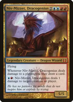 MTG Magic the Gathering Niv-Mizzet, Dracogenius (183/286) Return to Ravnica HP - Image 1