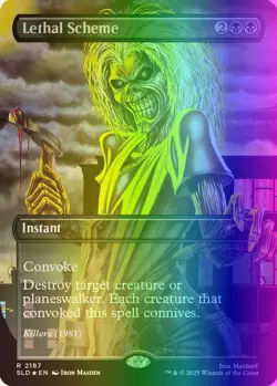 MTG Lethal Scheme (2187/3161) Secret Lair Drop Series LP FOIL- Rainbow - Image 1